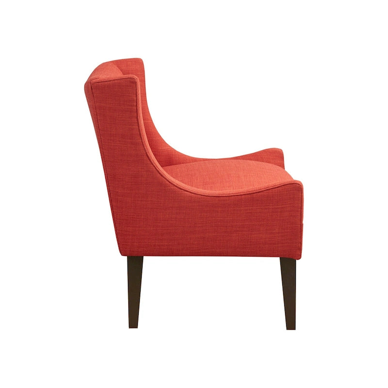 Beige-colored button-down fabric lounge chair