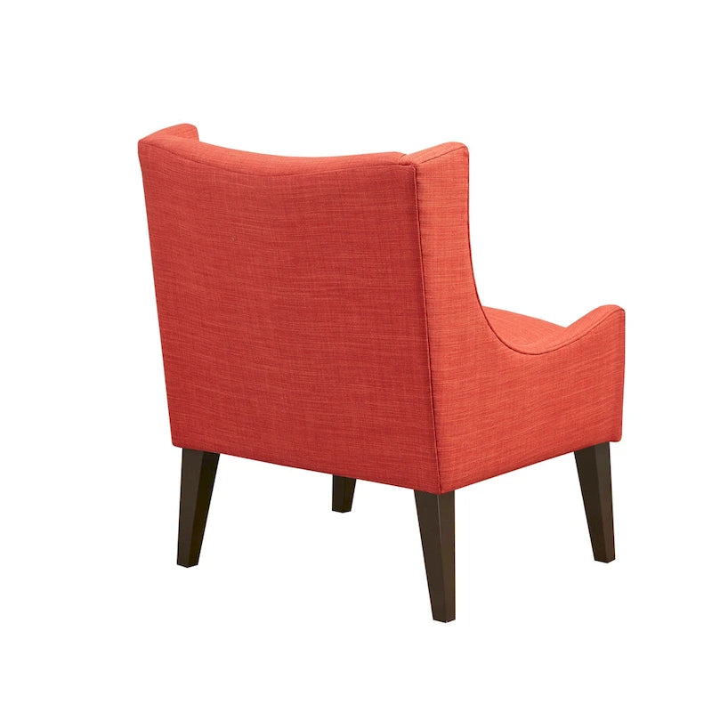 Beige-colored button-down fabric lounge chair