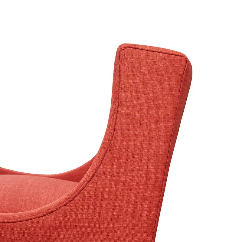 Beige-colored button-down fabric lounge chair