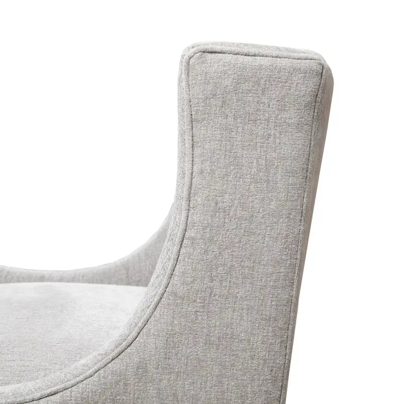 Beige-colored button-down fabric lounge chair