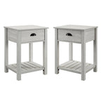 Middlebrook One-Drawer Farmhouse Nightstand, Set of 2