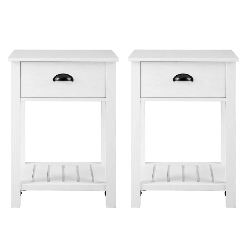 Middlebrook One-Drawer Farmhouse Nightstand, Set of 2