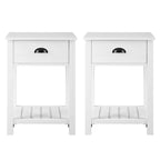 Middlebrook One-Drawer Farmhouse Nightstand, Set of 2