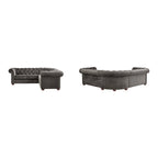 Gdansk 5-Seat L-Shaped Chesterfield Sectional Sofa