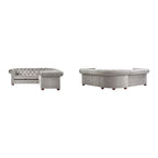 Gdansk 5-Seat L-Shaped Chesterfield Sectional Sofa