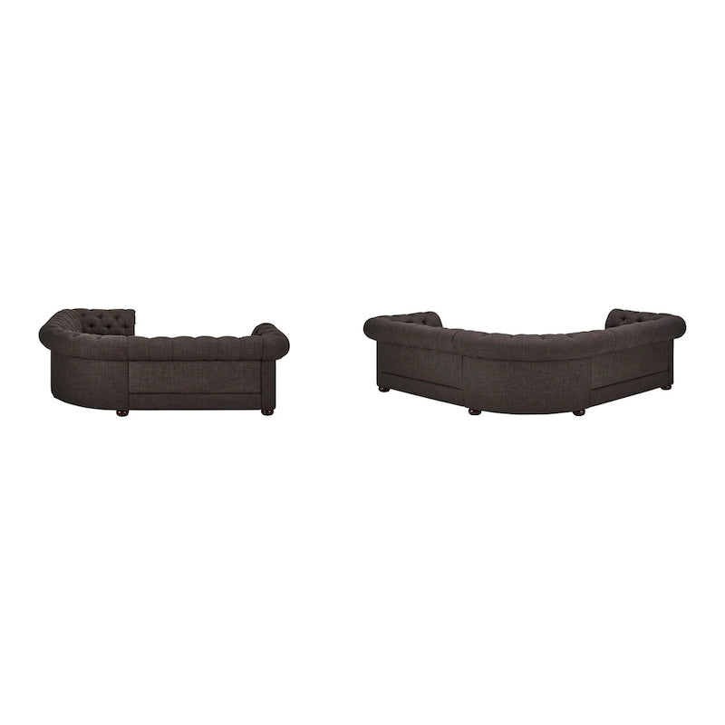 Gdansk 5-Seat L-Shaped Chesterfield Sectional Sofa