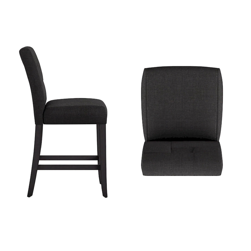 Brda Keyhole Counter Height High Back Stools (Set of 2) - Stool