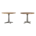 Ronda Round Two-Tone Dining Table