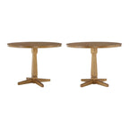 Ronda Round Two-Tone Dining Table