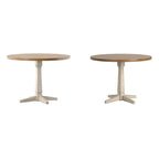 Ronda Round Two-Tone Dining Table