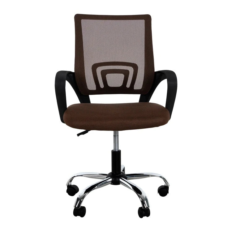 Ergonomic Breathable Mesh Office Chair  Adjustable Design with Lumbar Support and Enhanced Mobility with 360 Swivel Wheels