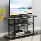 Convenience Concepts Designs2Go No Tools 3 Tier Wide TV Stand