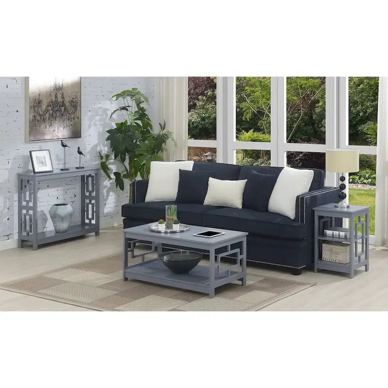 Convenience Concepts Town Square End Table with Shelves