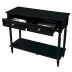 Convenience Concepts French Country 2 Drawer Hall Table with Shelf