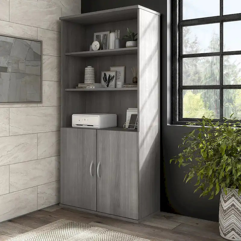 Hybrid Tall 5 Shelf Bookcase by Bush Business Furniture