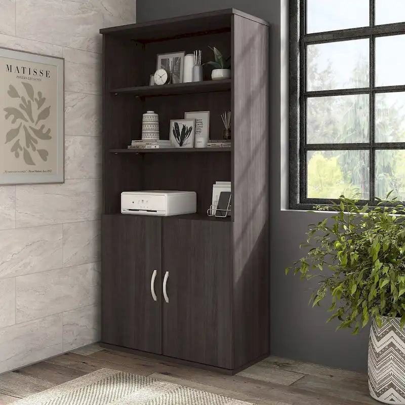 Hybrid Tall 5 Shelf Bookcase by Bush Business Furniture