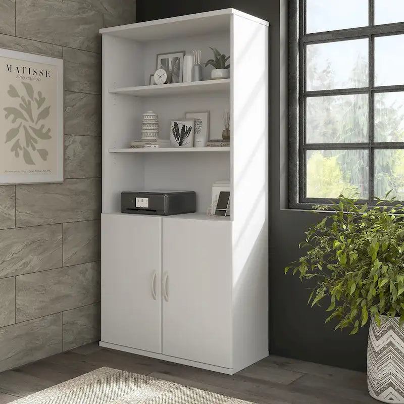 Hybrid Tall 5 Shelf Bookcase by Bush Business Furniture