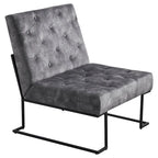 Corvus Savannah Tufted Velvet Upholstered Lounge Accent Chair