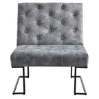 Corvus Savannah Tufted Velvet Upholstered Lounge Accent Chair