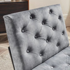 Corvus Savannah Tufted Velvet Upholstered Lounge Accent Chair