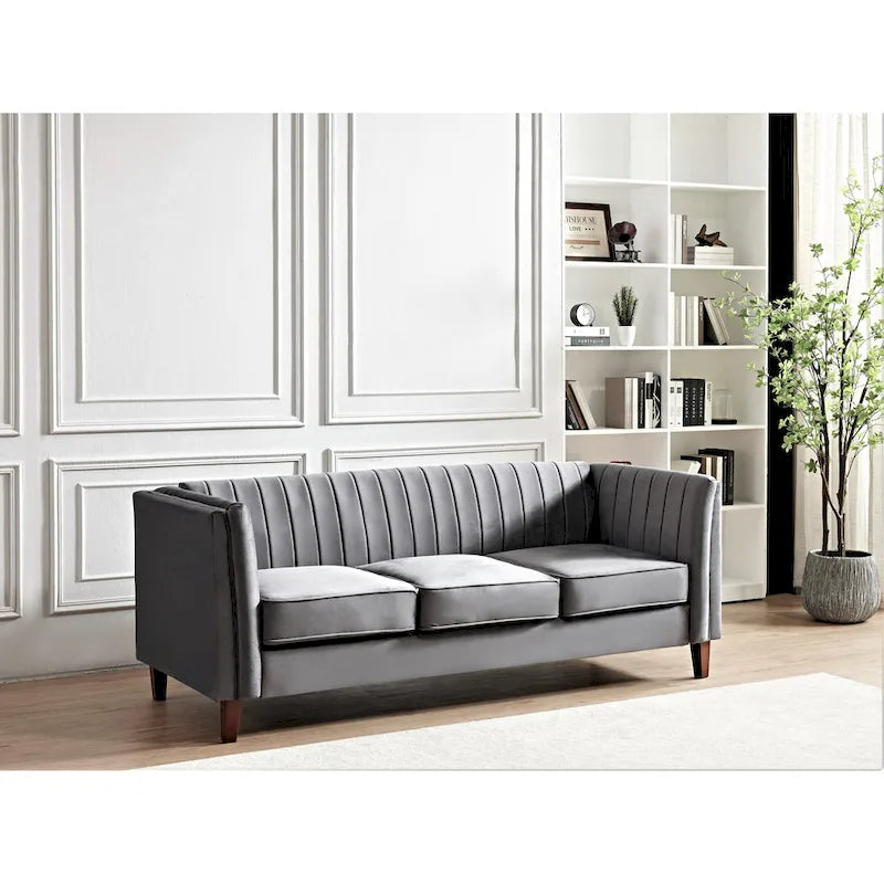 Line Tufted Square Design Sofa