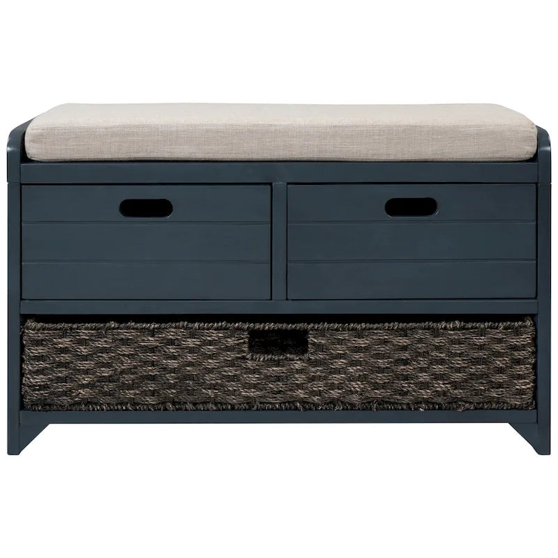 Storage Bench with Removable Basket and 2 Drawers