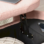 Polyester Upholstered Modern End of Bed Bench with Large Storage Ottoman