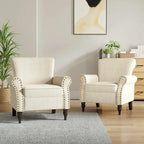 Living Room Armchair with Nailhead Trim - 29.9 W x 29.9 H x 32.9 D