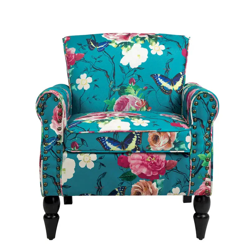 Living Room Armchair with Nailhead Trim - 29.9 W x 29.9 H x 32.9 D