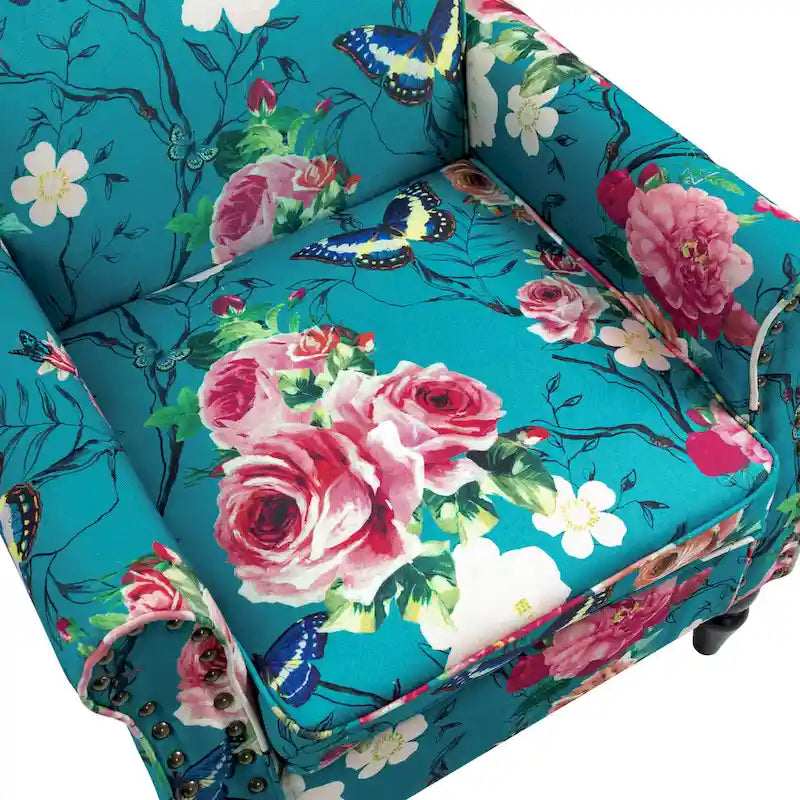 Living Room Armchair with Nailhead Trim - 29.9 W x 29.9 H x 32.9 D