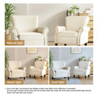 Living Room Armchair with Nailhead Trim - 29.9 W x 29.9 H x 32.9 D