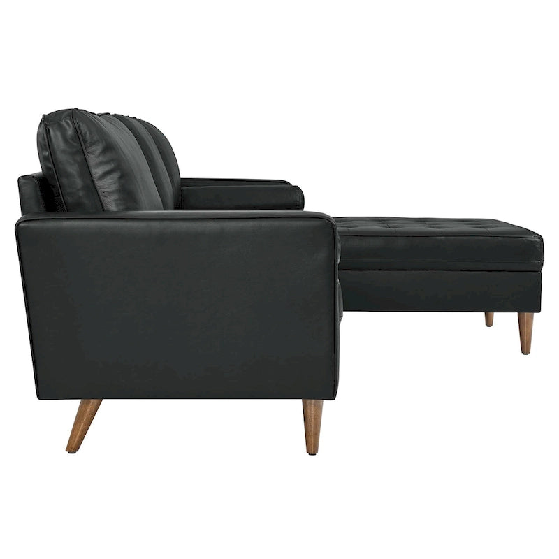 Valour 98 Leather Sectional Sofa