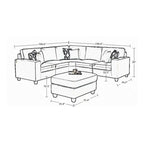 Flexible Combination Module Reversible Sectional Sofa