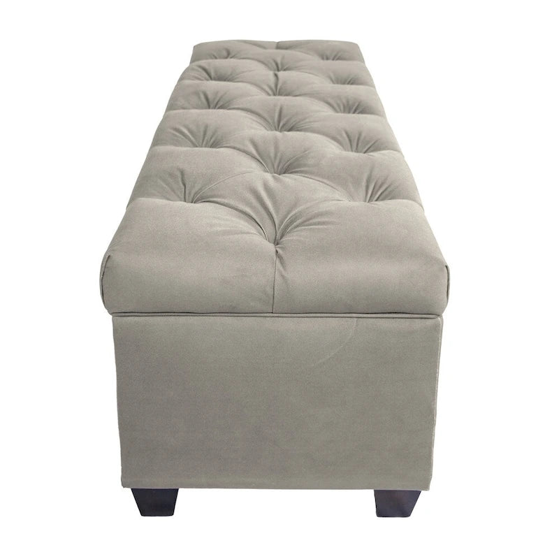 Sole Secret Diamond Tufted OBSESSION Linen Storage Bench
