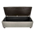 Sole Secret Diamond Tufted OBSESSION Linen Storage Bench