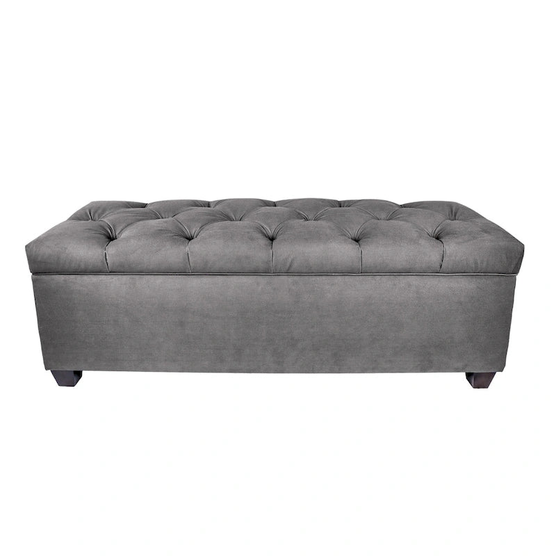 Sole Secret Diamond Tufted OBSESSION Linen Storage Bench