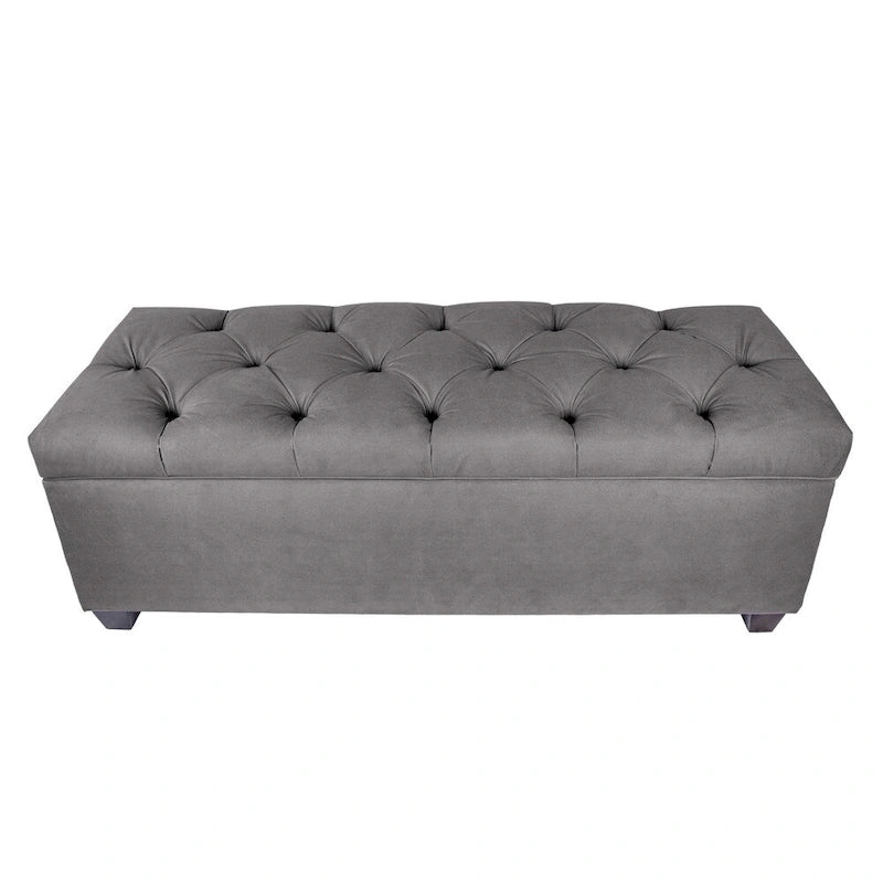Sole Secret Diamond Tufted OBSESSION Linen Storage Bench
