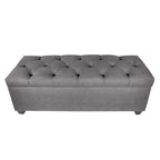 Sole Secret Diamond Tufted OBSESSION Linen Storage Bench