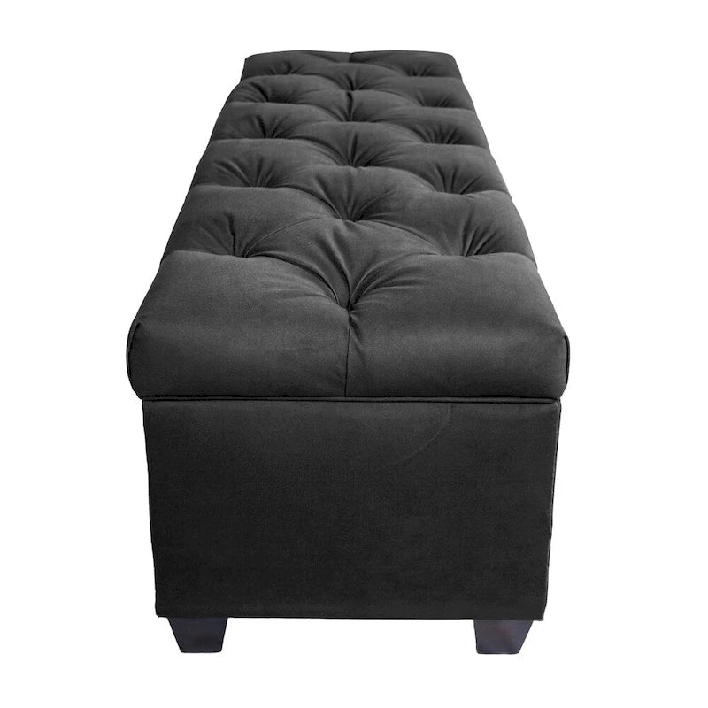 Sole Secret Diamond Tufted OBSESSION Linen Storage Bench