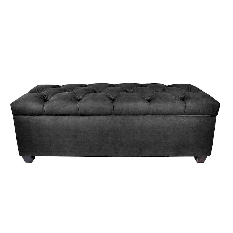 Sole Secret Diamond Tufted OBSESSION Linen Storage Bench