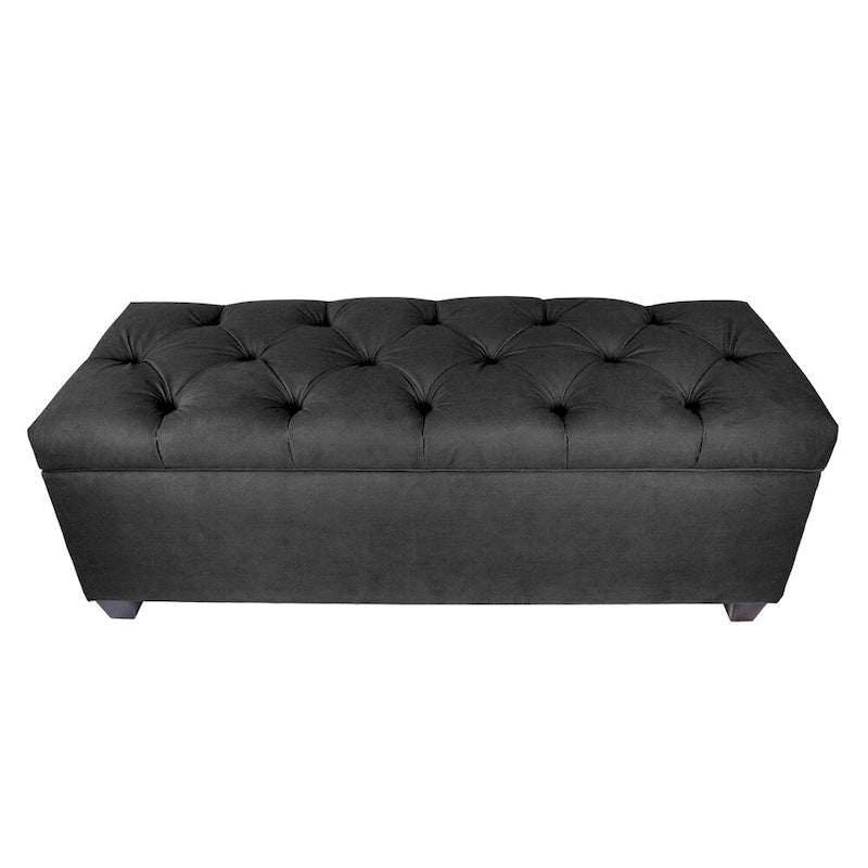 Sole Secret Diamond Tufted OBSESSION Linen Storage Bench