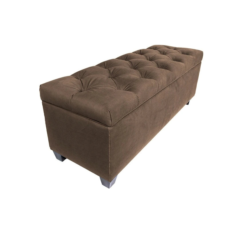 Sole Secret Diamond Tufted OBSESSION Linen Storage Bench