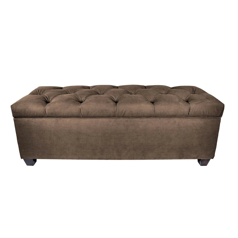 Sole Secret Diamond Tufted OBSESSION Linen Storage Bench