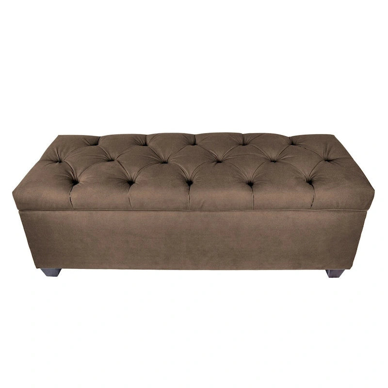 Sole Secret Diamond Tufted OBSESSION Linen Storage Bench