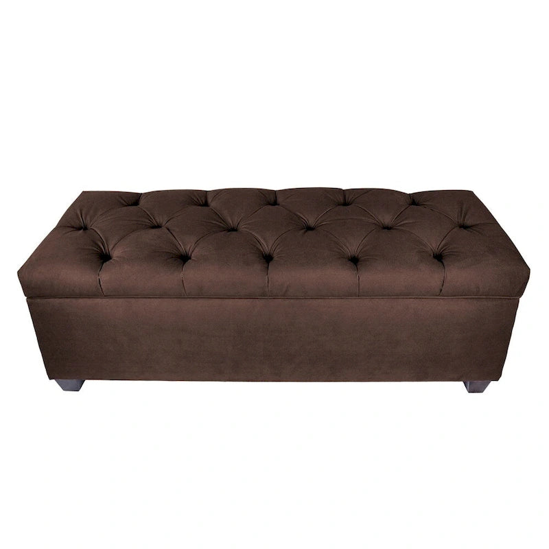 Sole Secret Diamond Tufted OBSESSION Linen Storage Bench