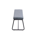 Porthos Home Remy Entryway Bench, PU Leather Upholstery, Iron Legs
