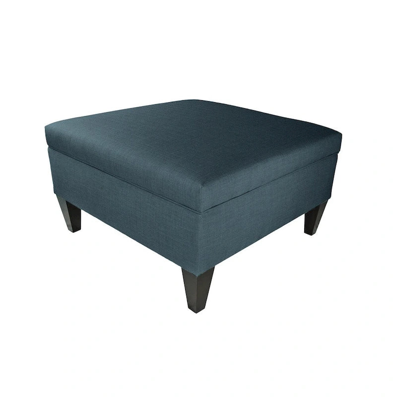 MJL Furniture Manhattan Allure Upholstered Organizational Cocktail Ottoman Table
