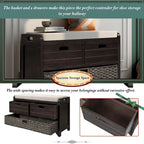 Fully Assembled Shoe Bench with Removable Cushion