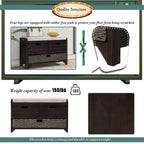 Fully Assembled Shoe Bench with Removable Cushion