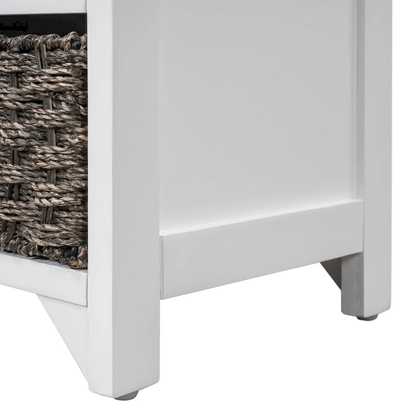 Fully Assembled Shoe Bench with Removable Cushion